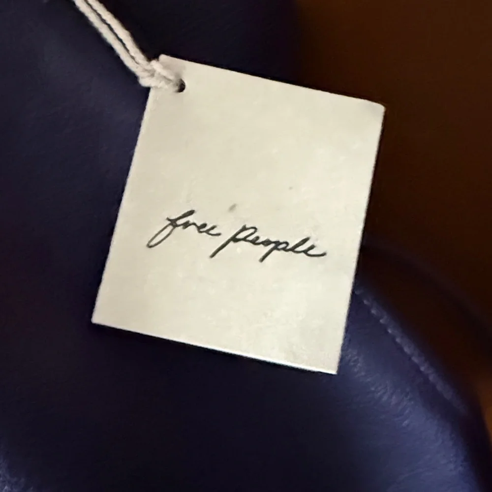 Free People Head Over Heels Mulberry Blackberry Leather Bag Tote NWT Ret $178
